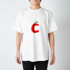 9時のクジラのCなりんご スタンダードTシャツ