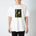 softihhardのOrganic white flower Tshrt Regular Fit T-Shirt