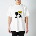 SEVEN-5-Ｇの BLACK  CAT Regular Fit T-Shirt