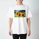 M.F.Photoのひまわり畑 スタンダードTシャツ