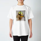 happyPigeonのにゃんだ Regular Fit T-Shirt