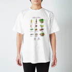 ココユキ＊水彩画ショップの茨城県の名産品（カラー） スタンダードTシャツ