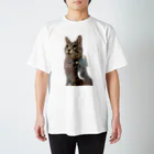 くろまるStoreの猫 スタンダードTシャツ