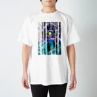 Laugh Rain Laboの月ひとつ、月ふたつ Regular Fit T-Shirt