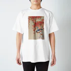 寿めでたや(ukiyoe)の蔦に四十雀 スタンダードTシャツ