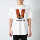 tawtawのAlphabet Animals - VELOCIRAPTOR Regular Fit T-Shirt
