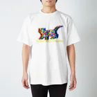 HTNSCMRSAS（shiroen）の光学迷彩ねこちゃん Regular Fit T-Shirt