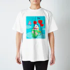 どんぐりまな子🐹のレトロ白モルモットちゃん Regular Fit T-Shirt
