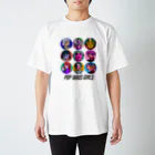 七瀬コウの秘密基地のPOP VIRUS GIRLS 【文字:黒】 Regular Fit T-Shirt