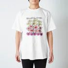 ポドサイトくん/ Podocyte-kunの皮膚にいる細胞たち スタンダードTシャツ