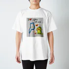 KIYOKA88WONDERLANDのアイラブ琵琶湖カッパくん スタンダードTシャツ