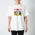 真椿ちゅんのお店のちゅんの招き猫と仲間たち スタンダードTシャツ