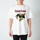 Exotc Peony～絵夢～のNepentes Paradiseシリーズ白 スタンダードTシャツ