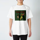 Exotc Peony～絵夢～のNepentes Paradiseシリーズ緑 スタンダードTシャツ