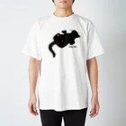 あふぐろ屋の気まま黒猫（両面） Regular Fit T-Shirt