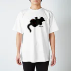 あふぐろ屋の気まま黒猫（両面） スタンダードTシャツ