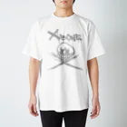 Ａ’ｚｗｏｒｋＳのRAKUGAKIXBONE WHTCAM スタンダードTシャツ