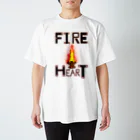 XTE. [Design By CronoA ]のFIRE HEART スタンダードTシャツ