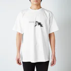 SHACHIのシャチ（モノクロ） スタンダードTシャツ