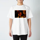 nokkccaのライトアップ紅葉 - Japanese maple(night shot) - スタンダードTシャツ