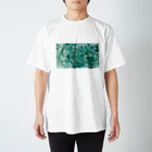 guruguのEbru Green Regular Fit T-Shirt