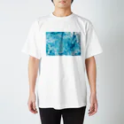 guruguのEbru　light blue スタンダードTシャツ