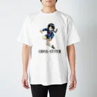 山下敦夫商店縫製部のクロスステッチ Regular Fit T-Shirt