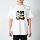 STRAYrabbitのアメコミ風うさ Regular Fit T-Shirt