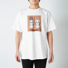 カトユリのちょいグレーうさぎ スタンダードTシャツ