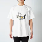 KURUKURU-BOCCIの眠たいネコ スタンダードTシャツ
