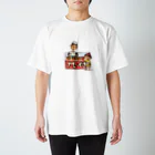 BOOKMAN'S GOODSのたい焼きをじっと見ている女の子 Regular Fit T-Shirt