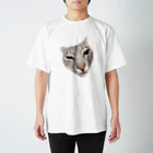 mochi-omochiの変な顔の猫 スタンダードTシャツ