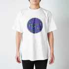 行間覗き見ちゃんの搾取ちゃんロゴ(紫＆黄緑) Regular Fit T-Shirt