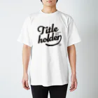 競馬おしゃれグッズ製作所のタイトルホルダー（タイポグラフィBLACK） Regular Fit T-Shirt