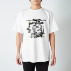 R&MのHappyYorkie葉っぱの枠に囲まれた Regular Fit T-Shirt