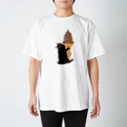 元祖ふとねこ堂のソフトクリームどうぞ Regular Fit T-Shirt