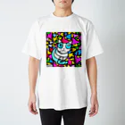 世界に1つだけのTシャツ屋【一点ものアートTシャツ専門店】のCat 8 Regular Fit T-Shirt