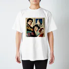 世界に1つだけのTシャツ屋【一点ものアートTシャツ専門店】の古い映画のポスター4 Regular Fit T-Shirt