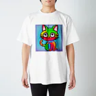 世界に1つだけのTシャツ屋【一点ものアートTシャツ専門店】のCat 10 Regular Fit T-Shirt