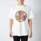 色重ね家紋／colorful_kamonの［色重ね家紋］三つ葉葵 Regular Fit T-Shirt