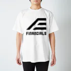 ファイナンシャルズのFINANCIALS黒ロゴスクエア Regular Fit T-Shirt