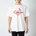 オサケ・ノミタイネンのSHIMOYAMA Ring Red スタンダードTシャツ