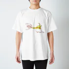 はなのすみれのほっぺのびのびインコちゃん スタンダードTシャツ