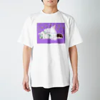 hazuki-maruhaの猫プリンセスのバレエ休憩 スタンダードTシャツ