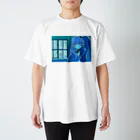 有漏有漏のwinter blue Regular Fit T-Shirt