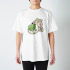 edmayu Creationのしばいぬずんだ餅【MOCHI ANIMALS】 スタンダードTシャツ