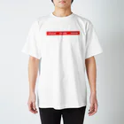 e11eventhのline tape logo(red) Regular Fit T-Shirt