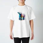 カラフルな動物図鑑のホッキョクグマ Regular Fit T-Shirt