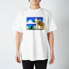 poniponiのとうしんどーい！(背景あり) スタンダードTシャツ