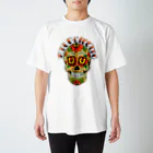 two_threeのメキシカンスカル（黒T用） スタンダードTシャツ